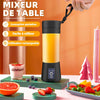 Mini-Mixeur portable à 6 lames rechargeable pour bureau et sorties ( 380ML )